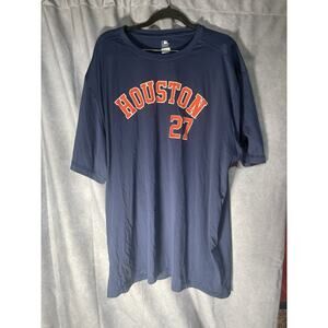 Houston Astros MLB Baseball Jersey Style T-shirt Jose Altuve 27 sz XXXL